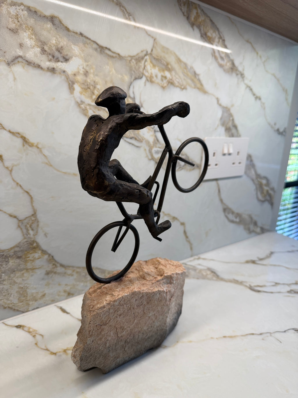 The Mountain Bike Rider Sculpture
