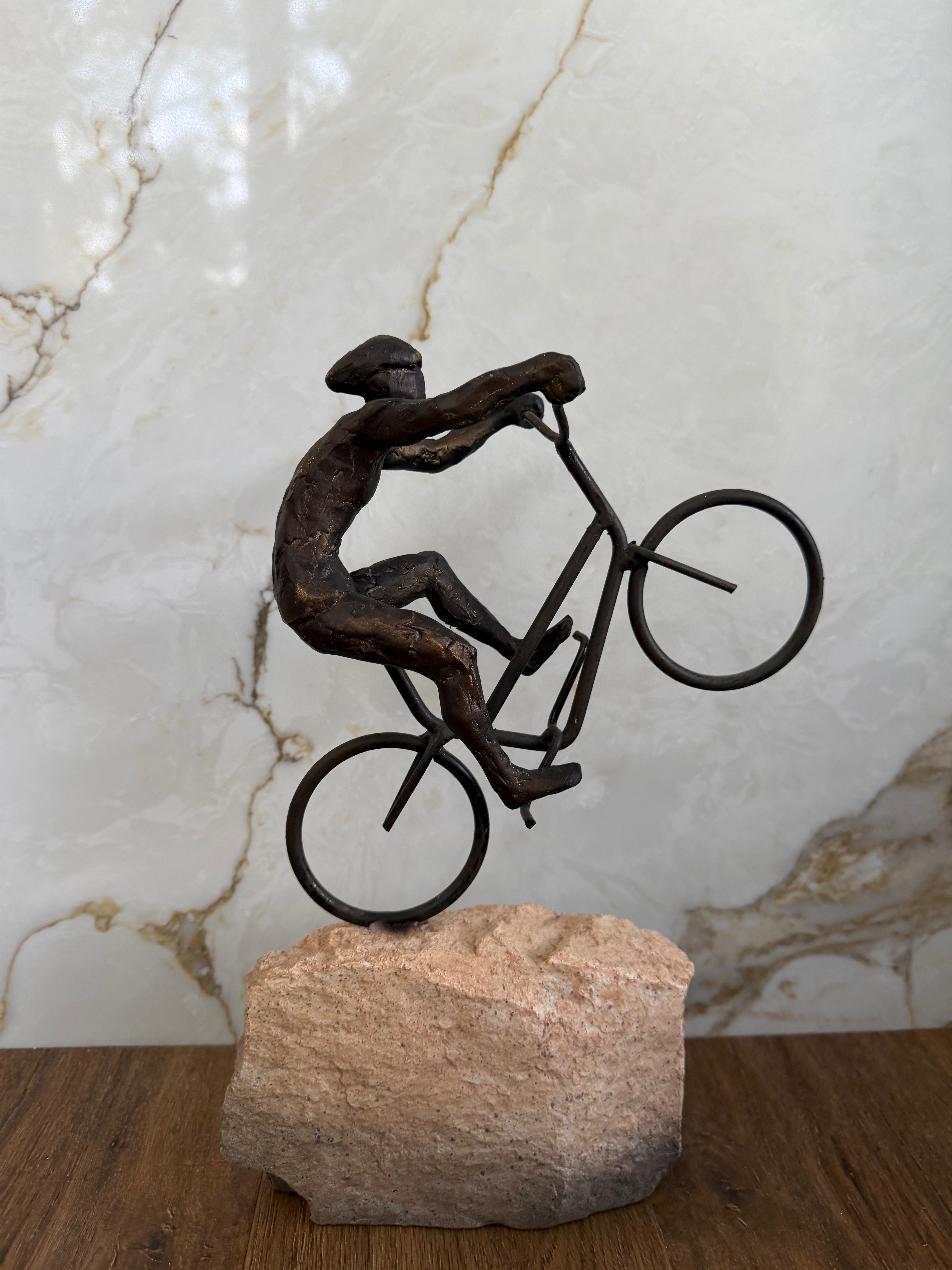 The Mountain Bike Rider Sculpture
