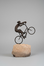The Mountain Bike Rider Sculpture