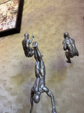 Climbing Men Trio - Silver Colour Wall Art