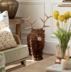 Stirling Standing Stag Wooden Sculpture Brown