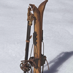 Pair of Skis and Sticks