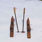 Pair of Skis and Sticks