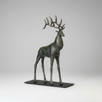Aluminium Stag Sculpture - Medium