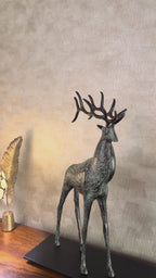 Aluminium Stag Sculpture - Medium