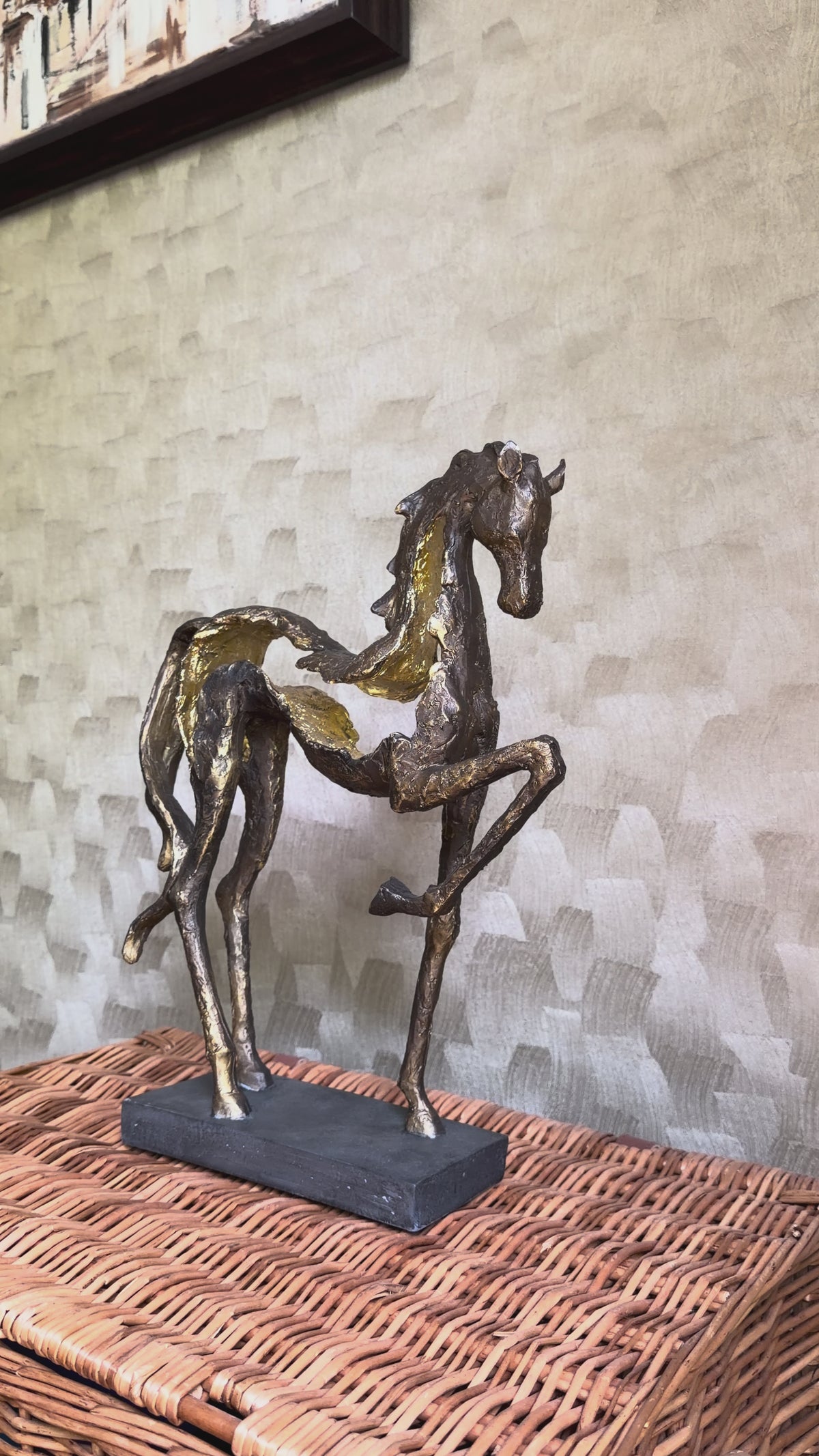 Majestic Prancing Horse Sculpture