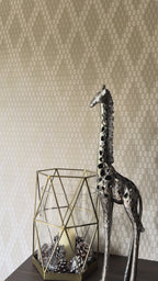 Silver Standing Giraffe Sculpture