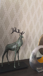 Aluminium Stag Sculpture - Medium