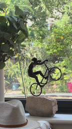 The Mountain Bike Rider Sculpture