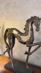 Majestic Prancing Horse Sculpture