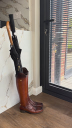 Rustic Boot Umbrella Stand