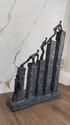 Climbing The Blocks Sculpture